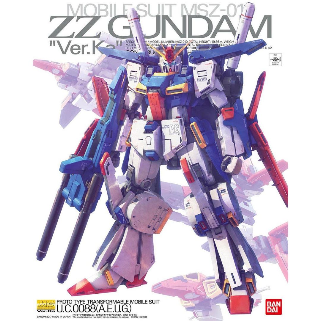 Bandai MG 1/100 MSZ-010 ZZ Gundam Ver.Ka