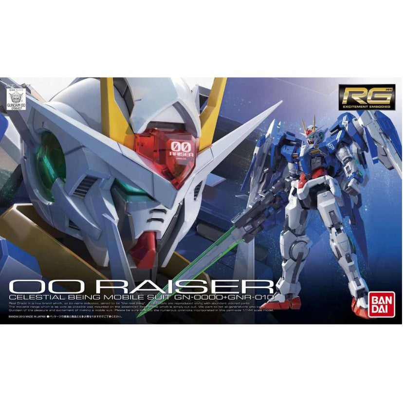 Bandai RG 1/144 No.18 Gundam OO Raiser + GNR 010