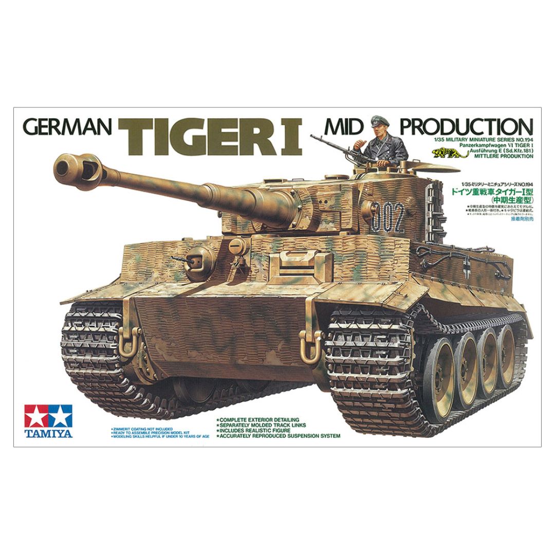 TAMIYA 1/35 German Tiger I Mid Production (35194) – PMSTORE