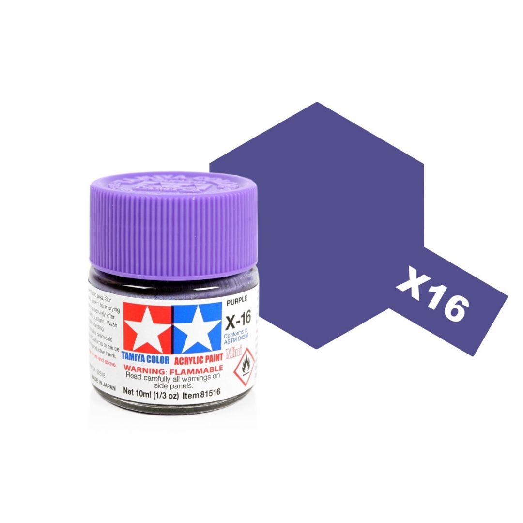 TAMIYA Acrylic Mini X-16 Purple 10ml #81516
