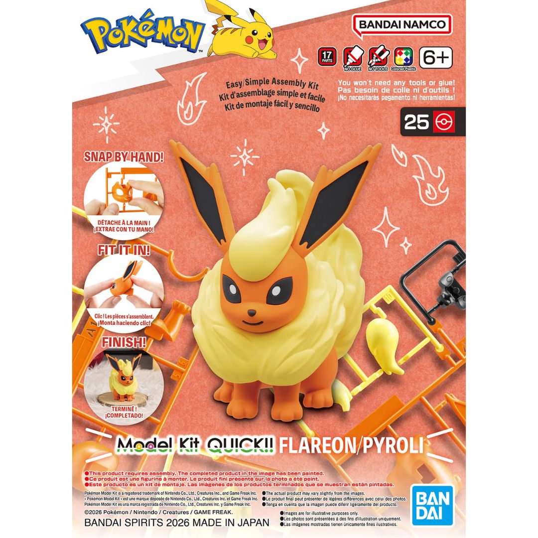 Bandai Pokemon Plastic Model Collection Quick !! 25 FLAREON