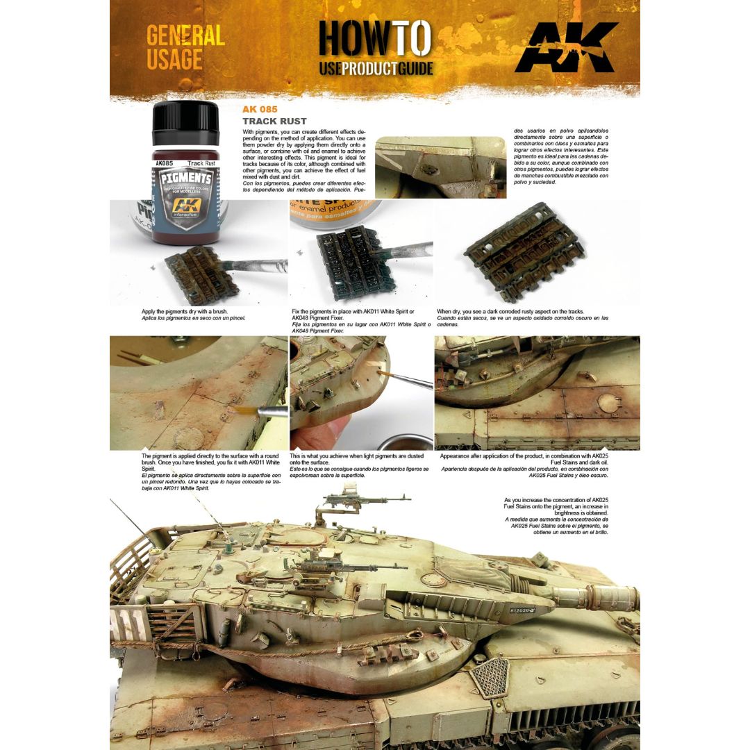 AK Interactive Pigments AK085 - Track Rust 35ml