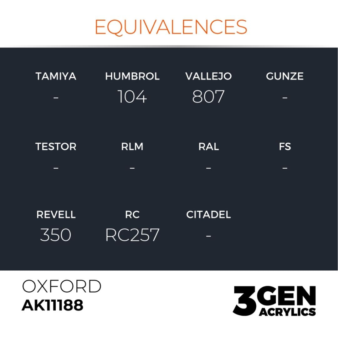 AK Interactive 3 Gen Acrylics AK11188 Oxford 17ml
