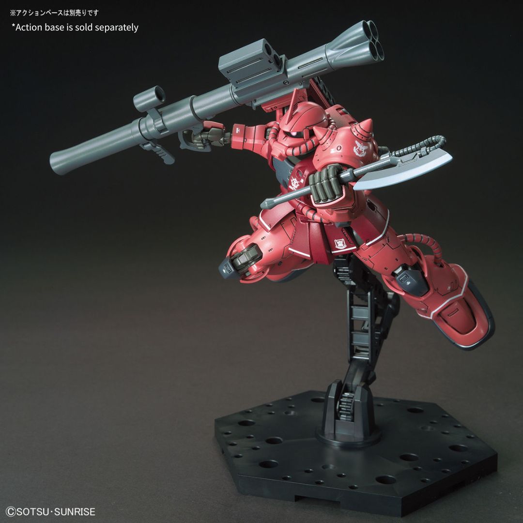 Bandai HG 1/144 MS-06S Zaku II Principality of Zeon Char Aznable's Mobile Suit (Red Comet Version)