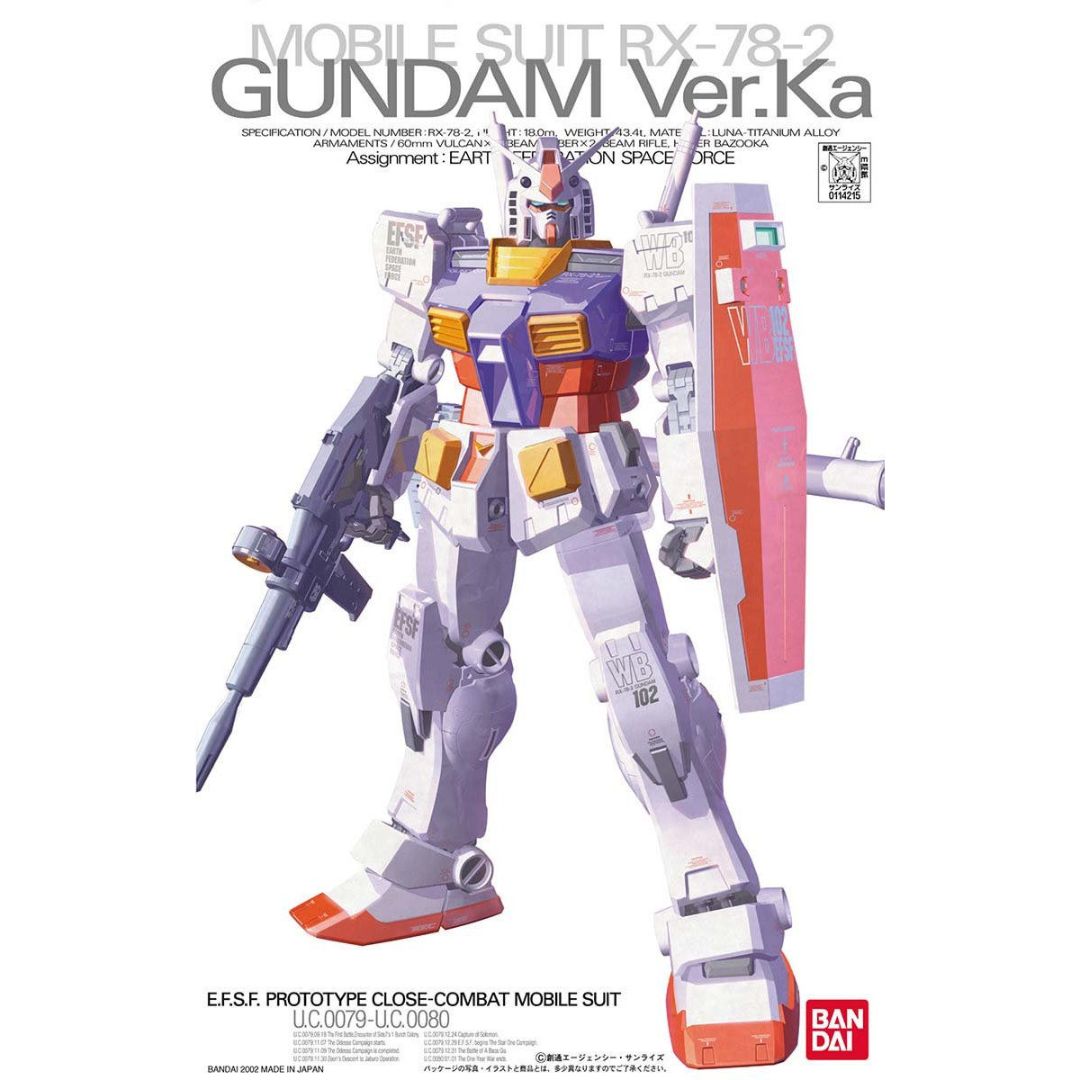 Bandai MG 1/100 GUNDAM RX-78-2 VER KA 1/100