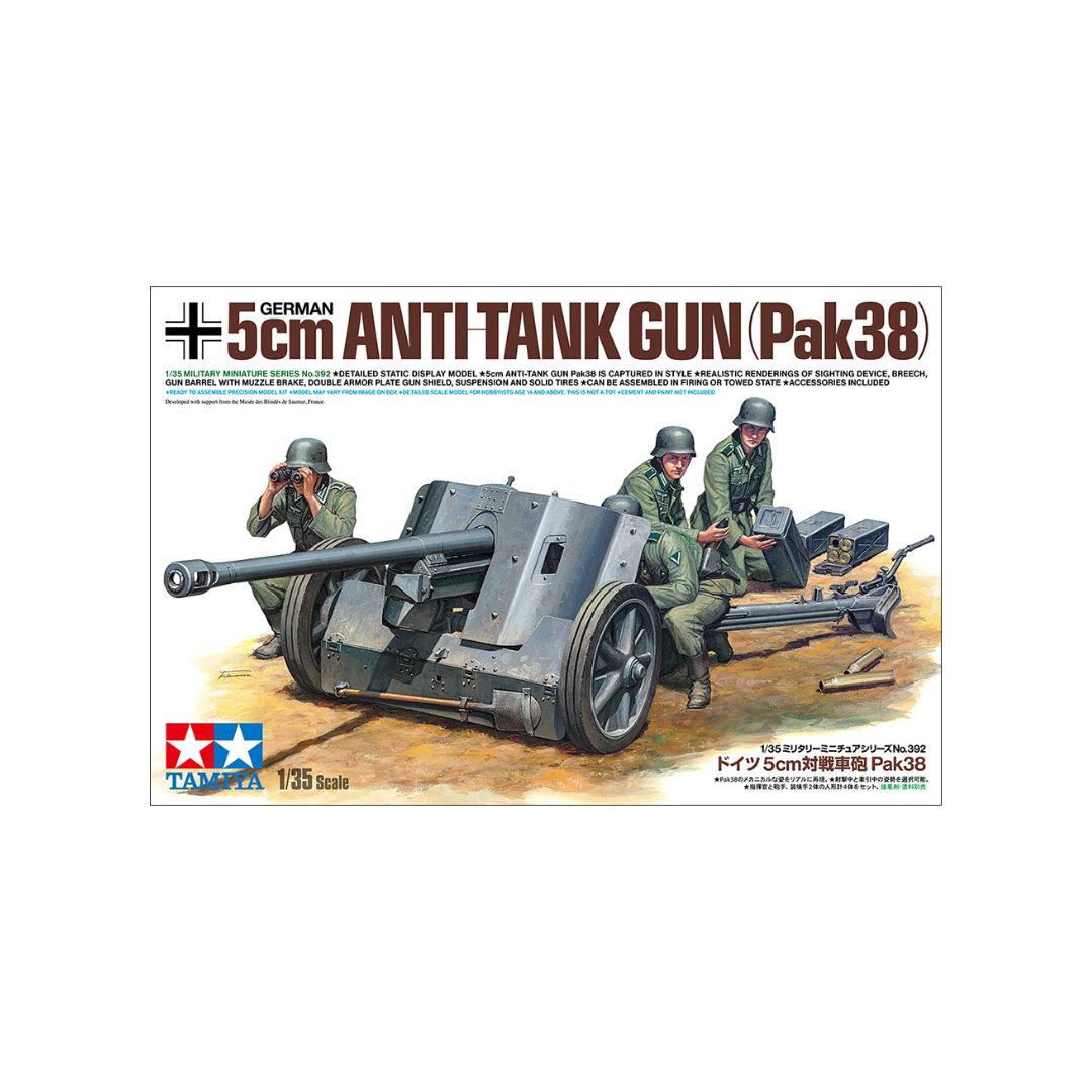 たかしページ TAMIYA 1/35 GERMAN 5cm ANTI-TANK GUN (Pak38) (35392) – PMSTORE