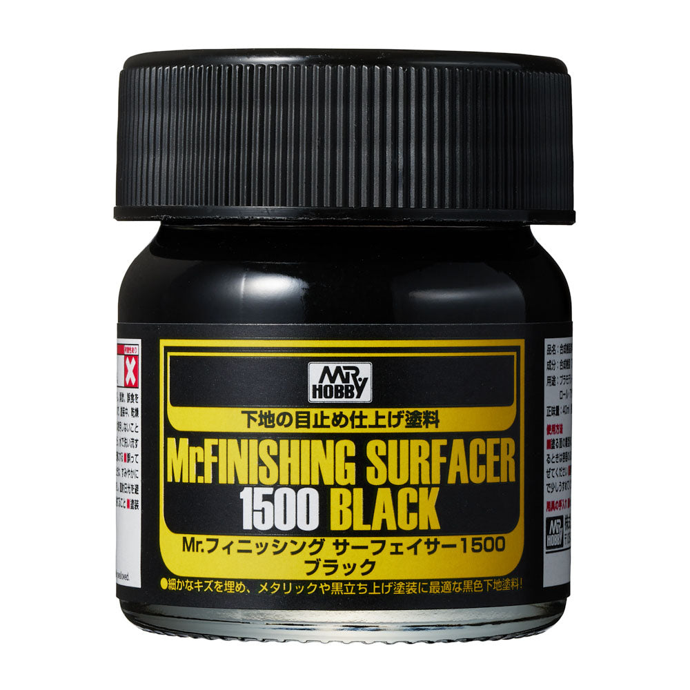 Mr Hobby SF288 Mr Finishing Surfacer 1500 Black 40ml