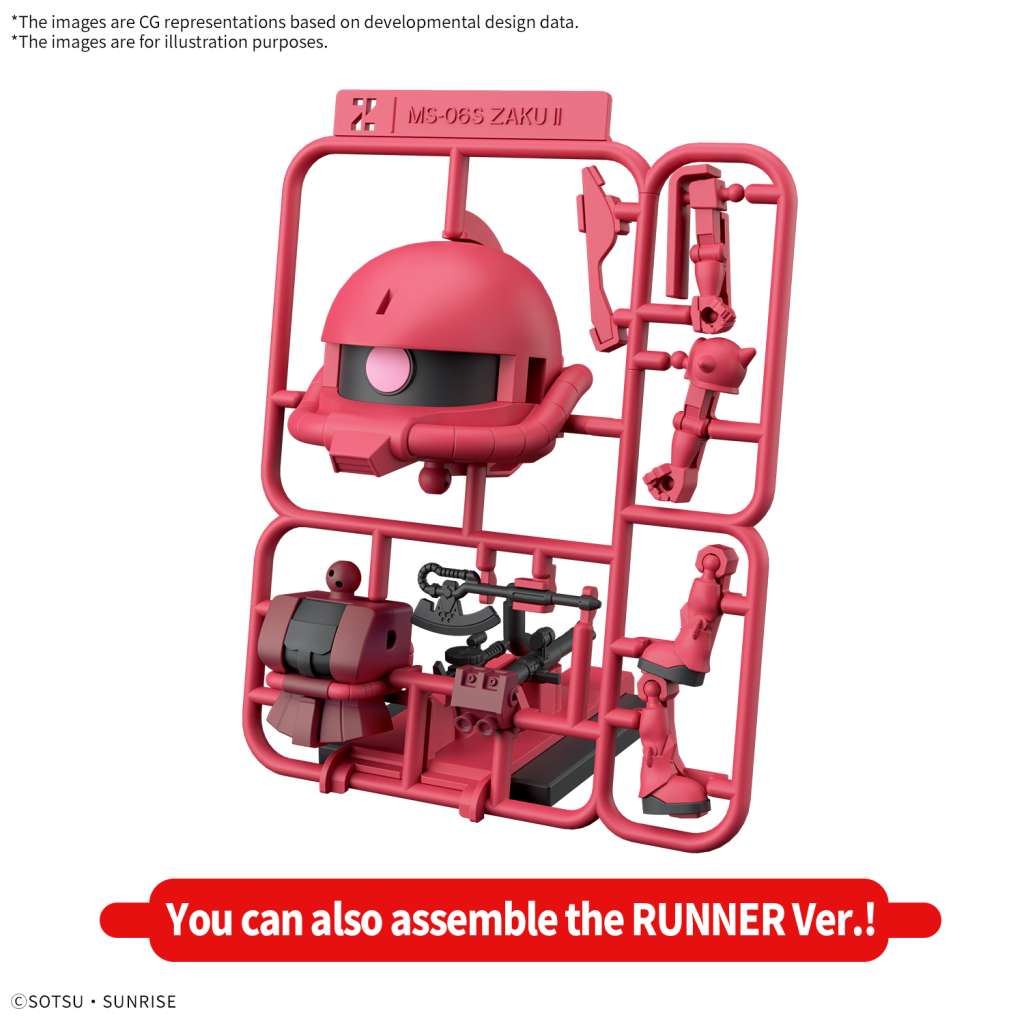 Bandai 1/1 Charzaku-KUN DX SET (with Runner Version Recreation Parts)