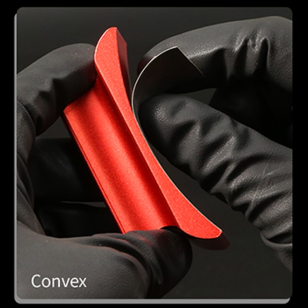 DSPIAE AS-25CPRD Curve Sandpaper Holder Red