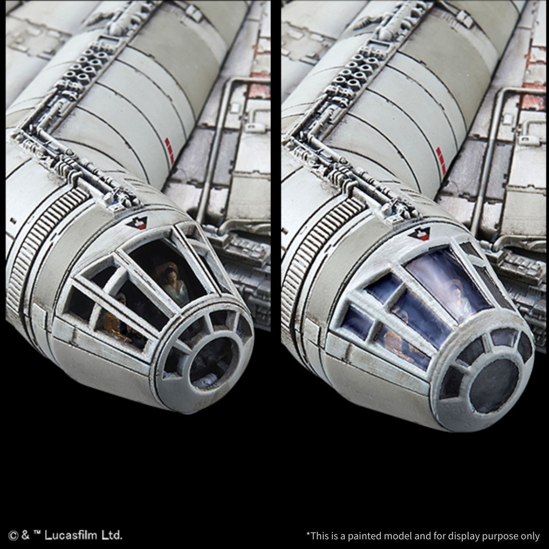 Bandai Star Wars Millennium Falcon 1/144 Scale Model Kit (01211)