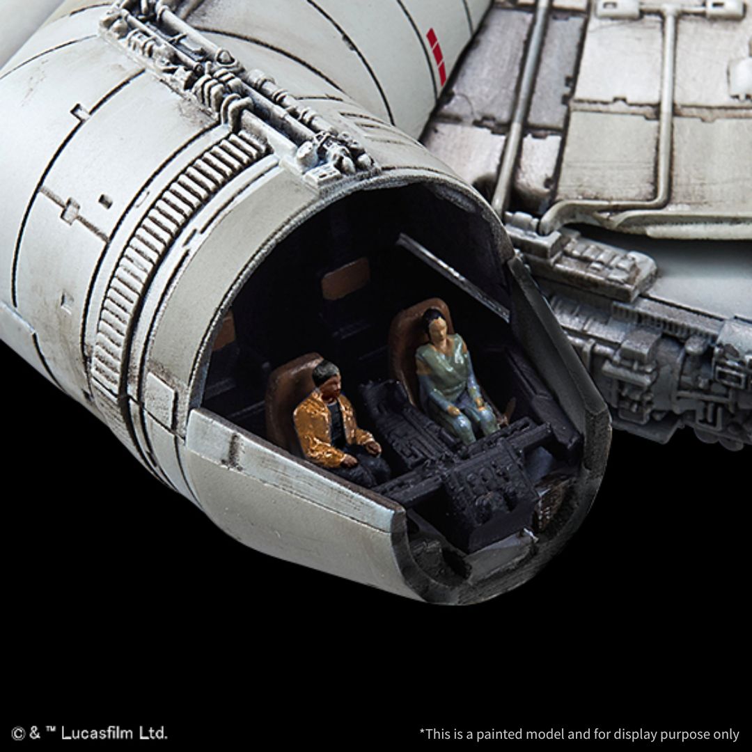 Bandai Star Wars Millennium Falcon 1/144 Scale Model Kit (01211)