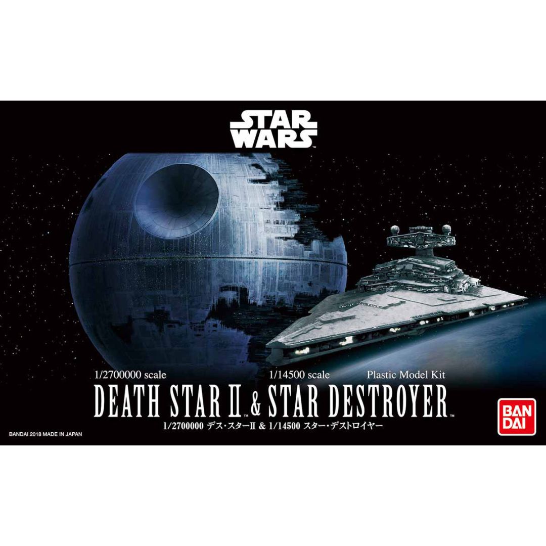 Bandai Star Wars Death Star II & Star Destroyer Scale Model Kit (01207)