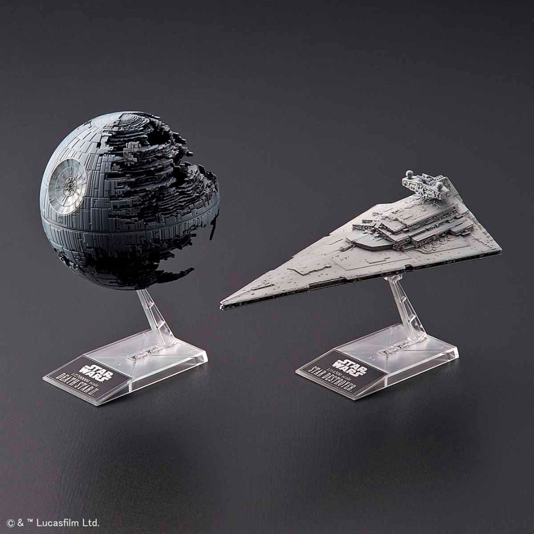 Bandai Star Wars Death Star II & Star Destroyer Scale Model Kit (01207)