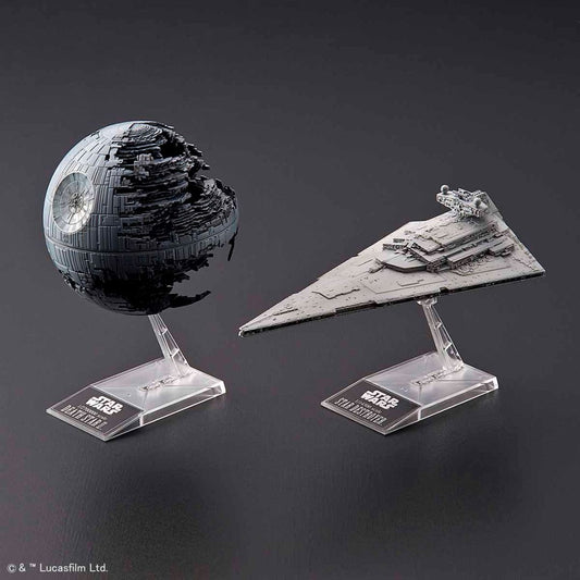 Bandai Star Wars Death Star II & Star Destroyer Scale Model Kit (01207)