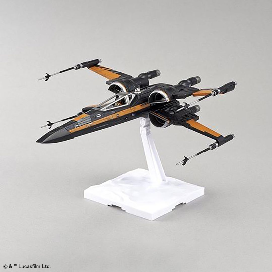 Bandai Star Wars Poe's X-Wing Fighter 1/72 Scale Model Kit (01216)