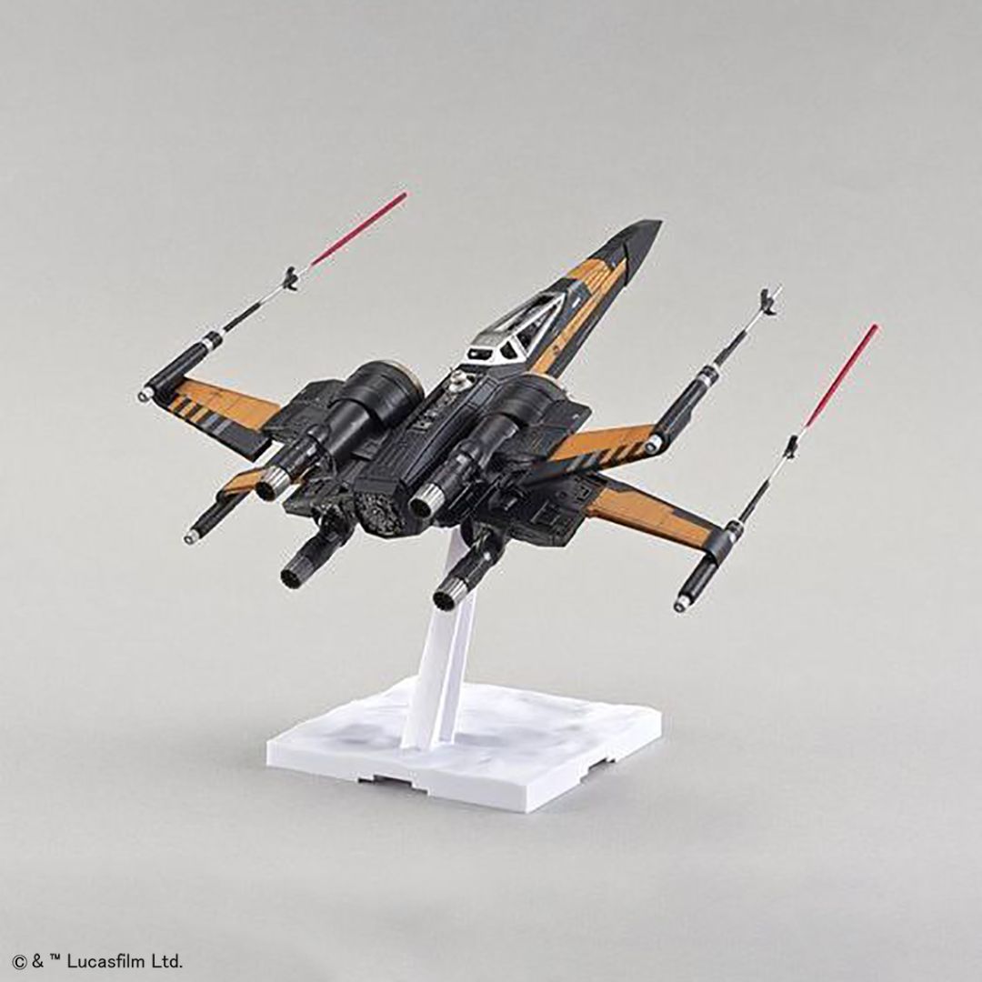 Bandai Star Wars Poe's X-Wing Fighter 1/72 Scale Model Kit (01216)