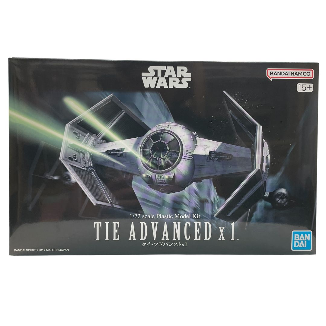 Bandai Star Wars Tie Advanced x 1 1/72 Scale Model Kit (01214)