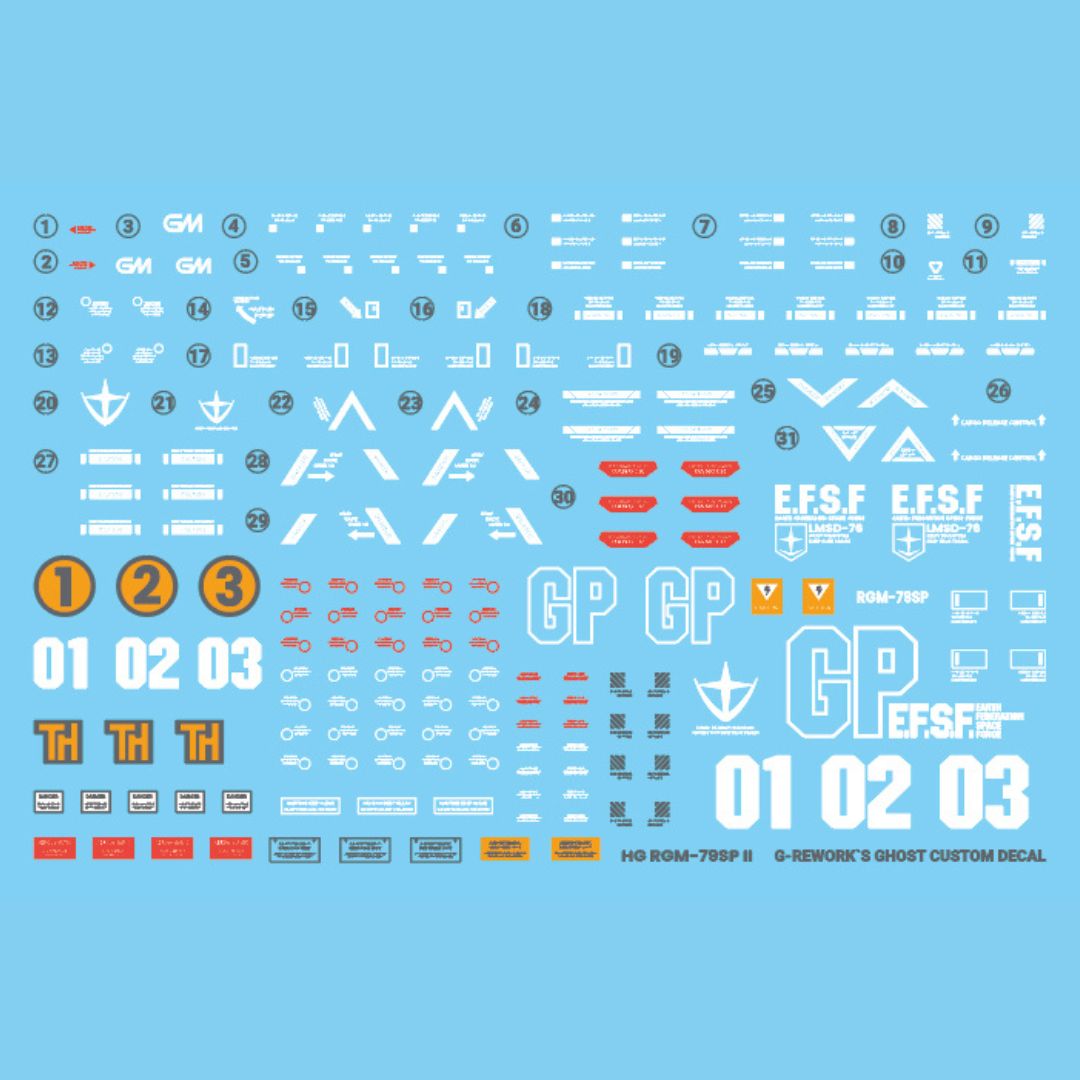G-Rework Decal - [HG] RGM-79SP GM SNIPER II