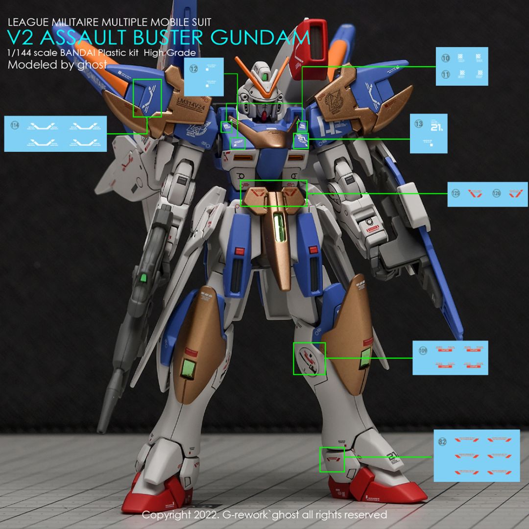 G-Rework Decal - [HG] V2 ASSAULT BUSTER GUNDAM