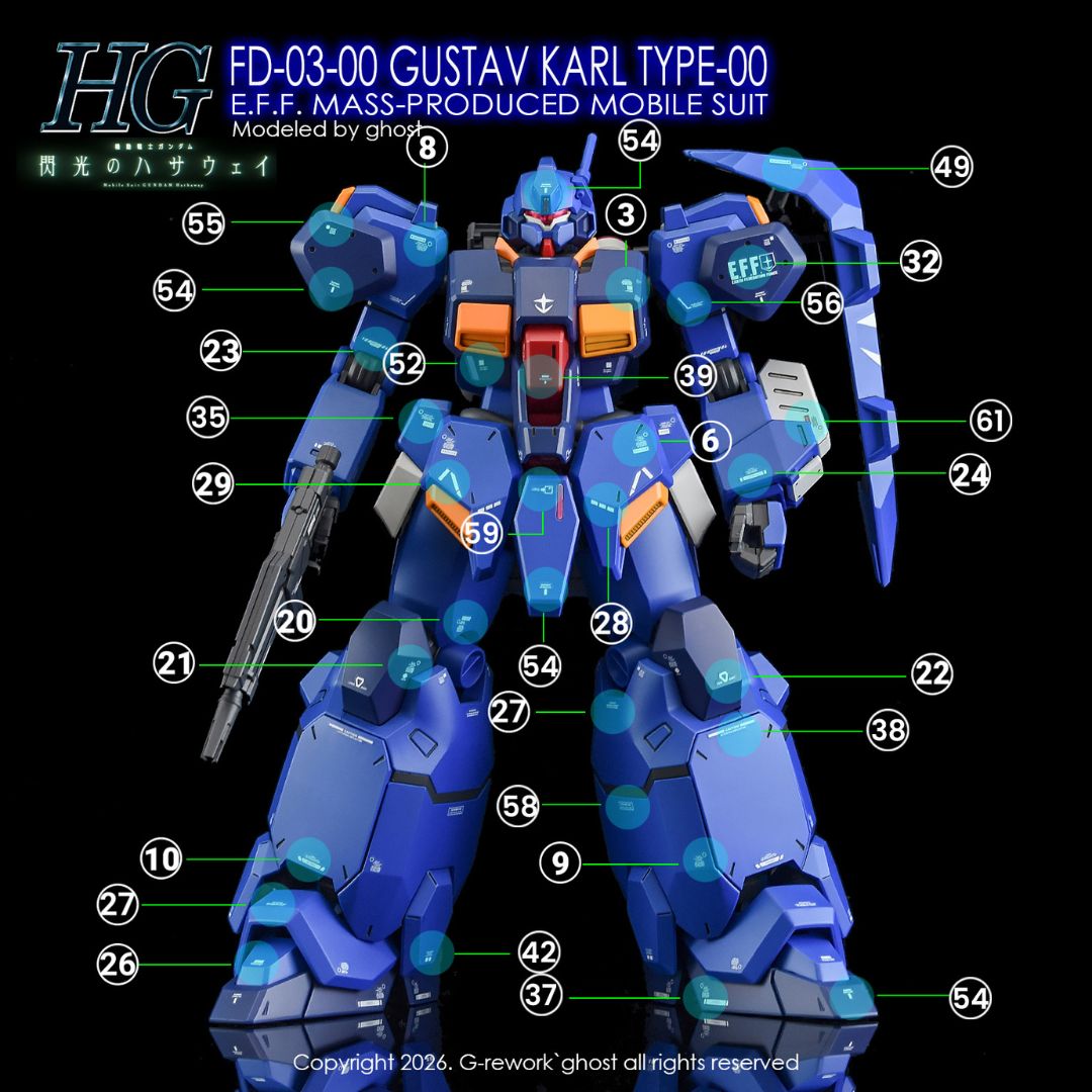 G-Rework Decal - [HG] FD-03-00 Gustav Karl Type-00