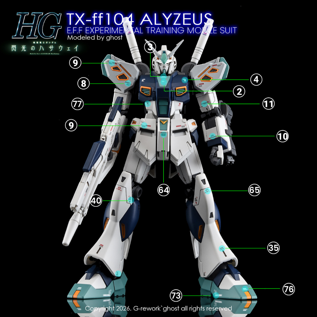 G-Rework Decal - [HG] TX-FF104 Alyzeus