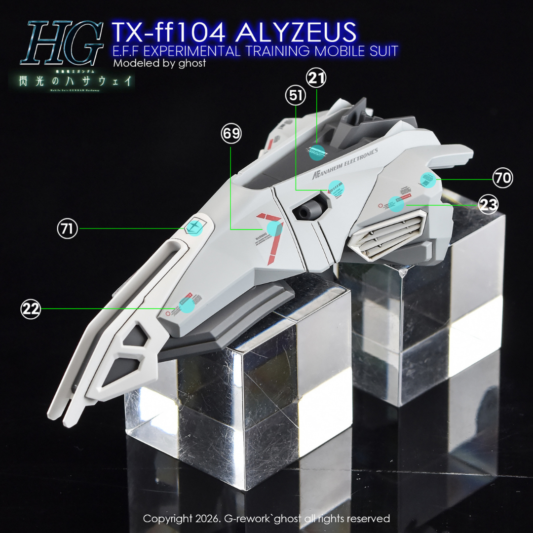 G-Rework Decal - [HG] TX-FF104 Alyzeus