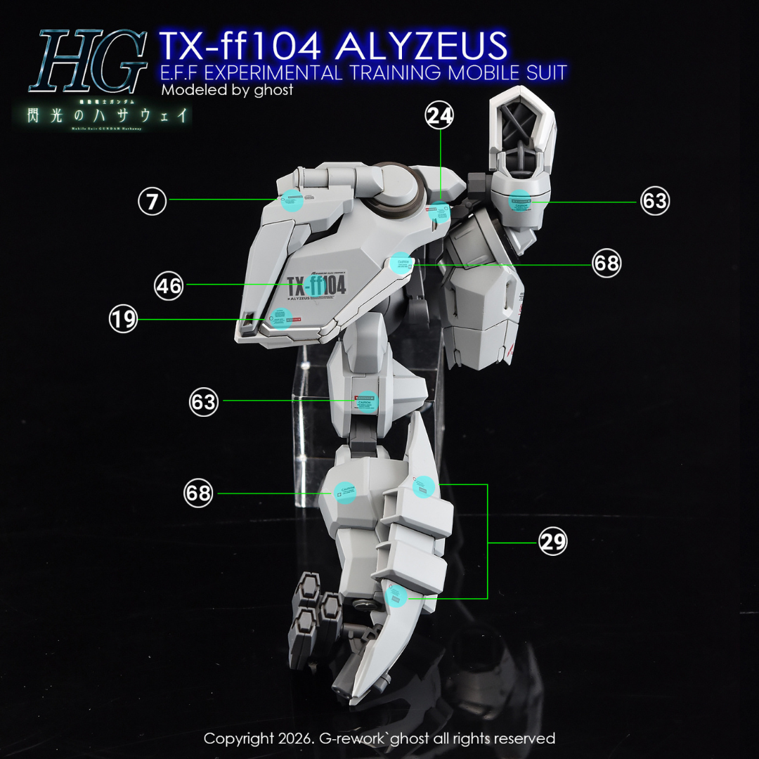 G-Rework Decal - [HG] TX-FF104 Alyzeus