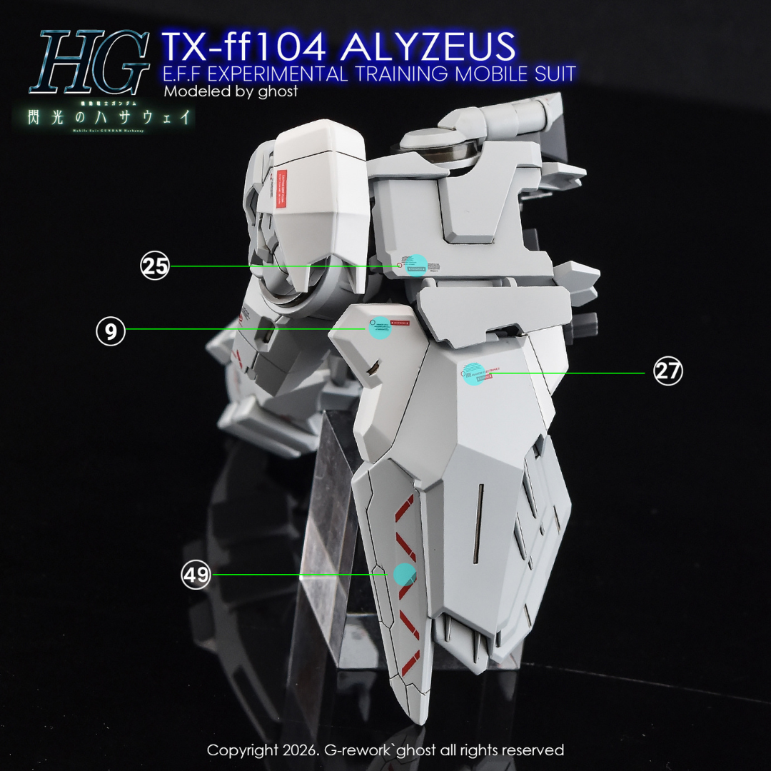 G-Rework Decal - [HG] TX-FF104 Alyzeus