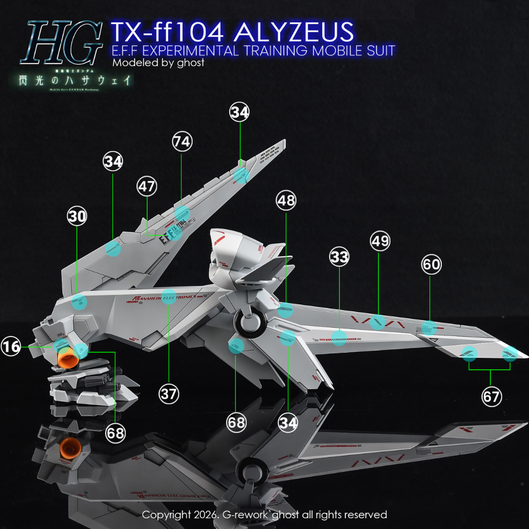 G-Rework Decal - [HG] TX-FF104 Alyzeus