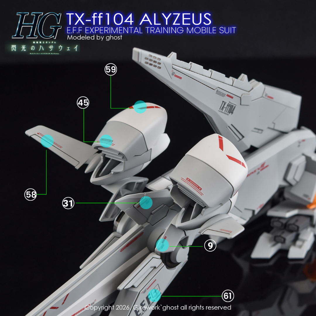 G-Rework Decal - [HG] TX-FF104 Alyzeus