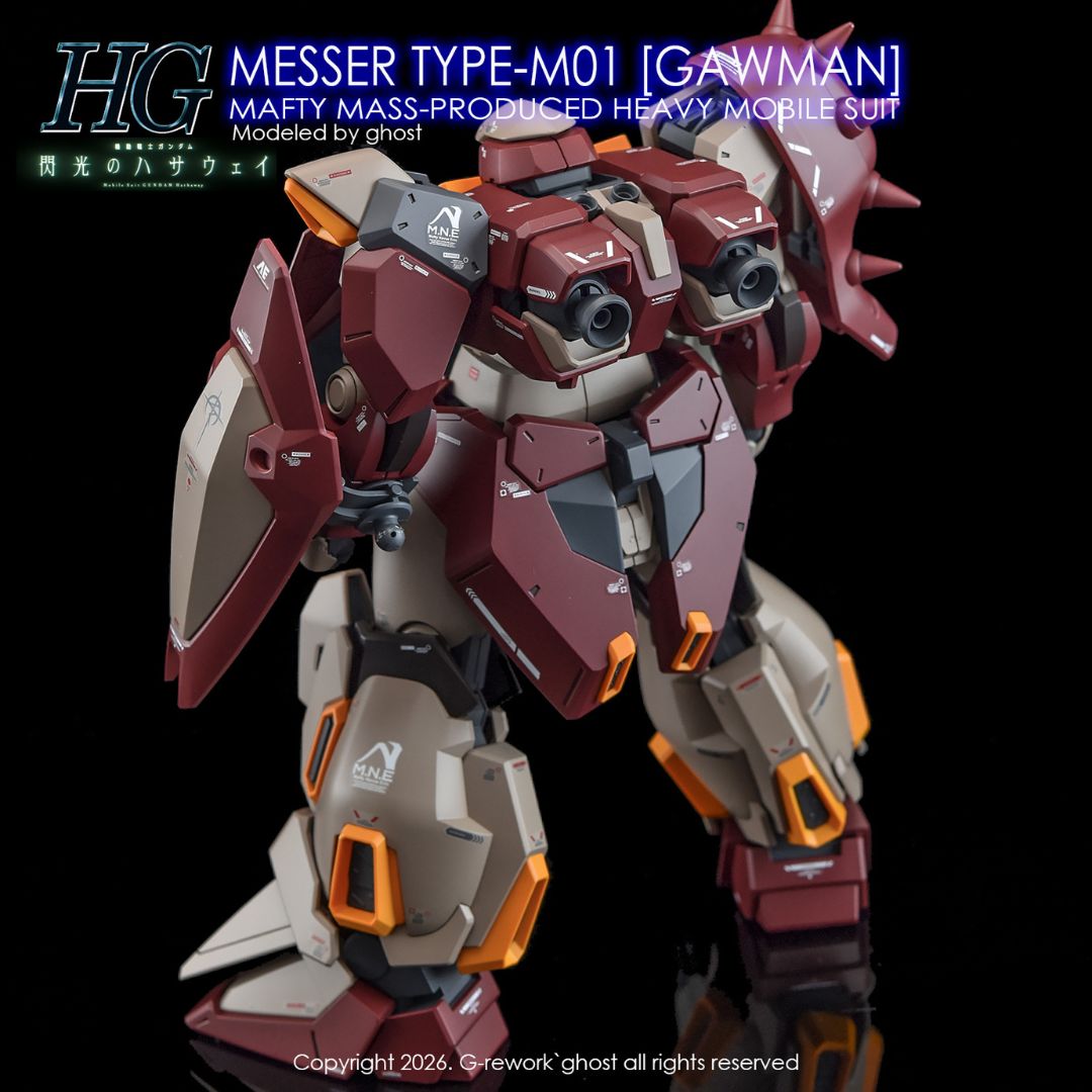 G-Rework Decal - [HG] Me02R-M01 Messer Type-M01 [Gawman]