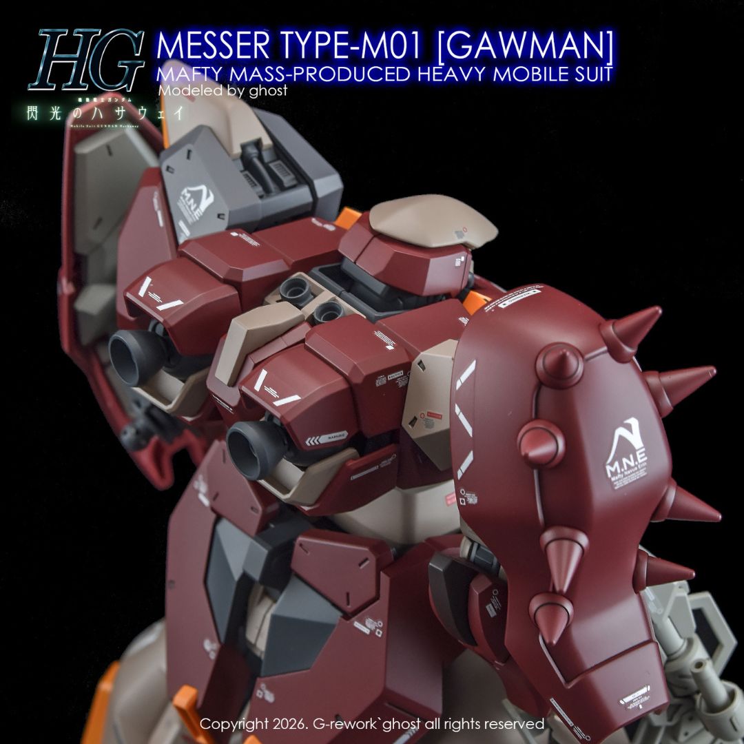G-Rework Decal - [HG] Me02R-M01 Messer Type-M01 [Gawman]