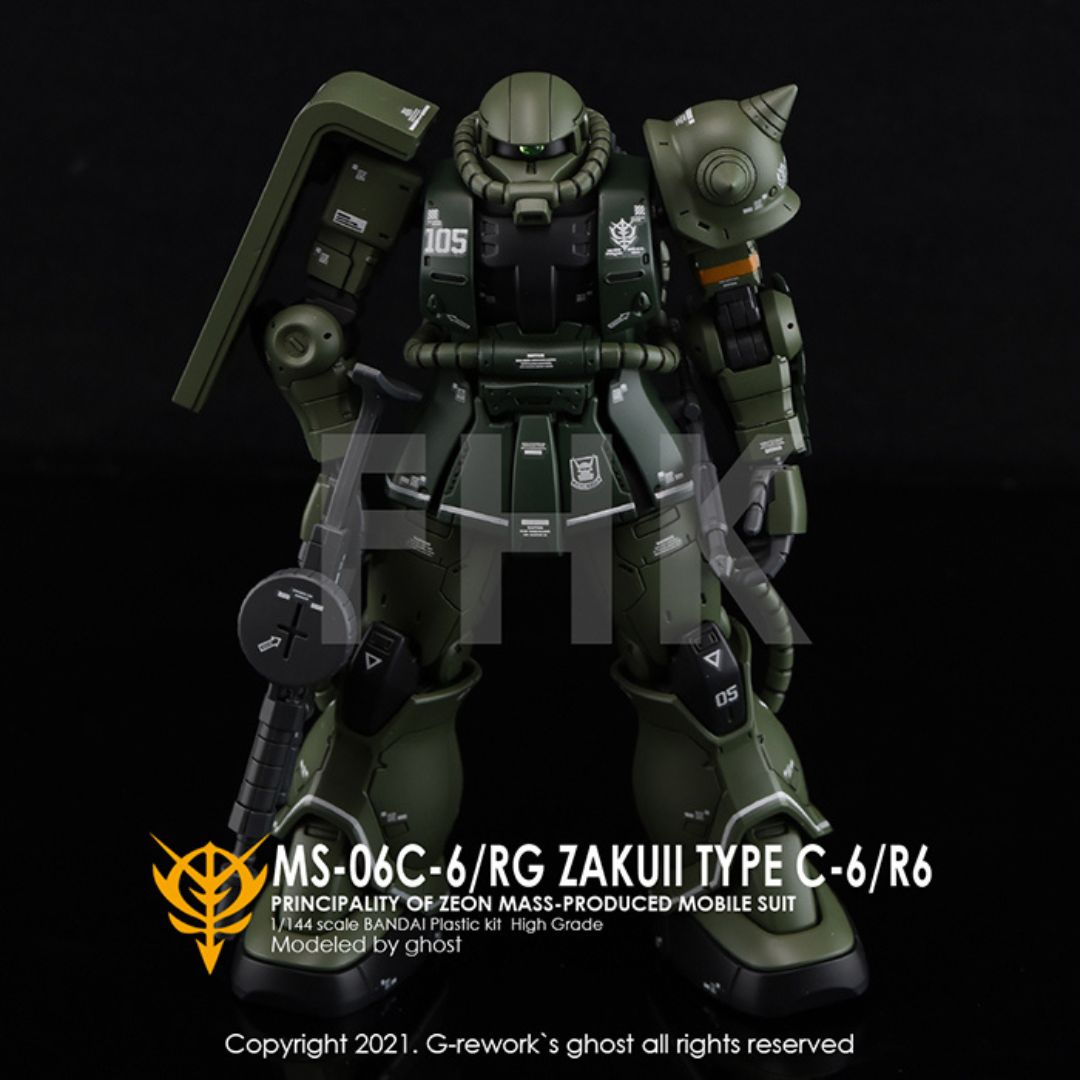 G-Rework Decal - [HG] MS-06C-6/R6 ZAKU II TYPE C-6/R6