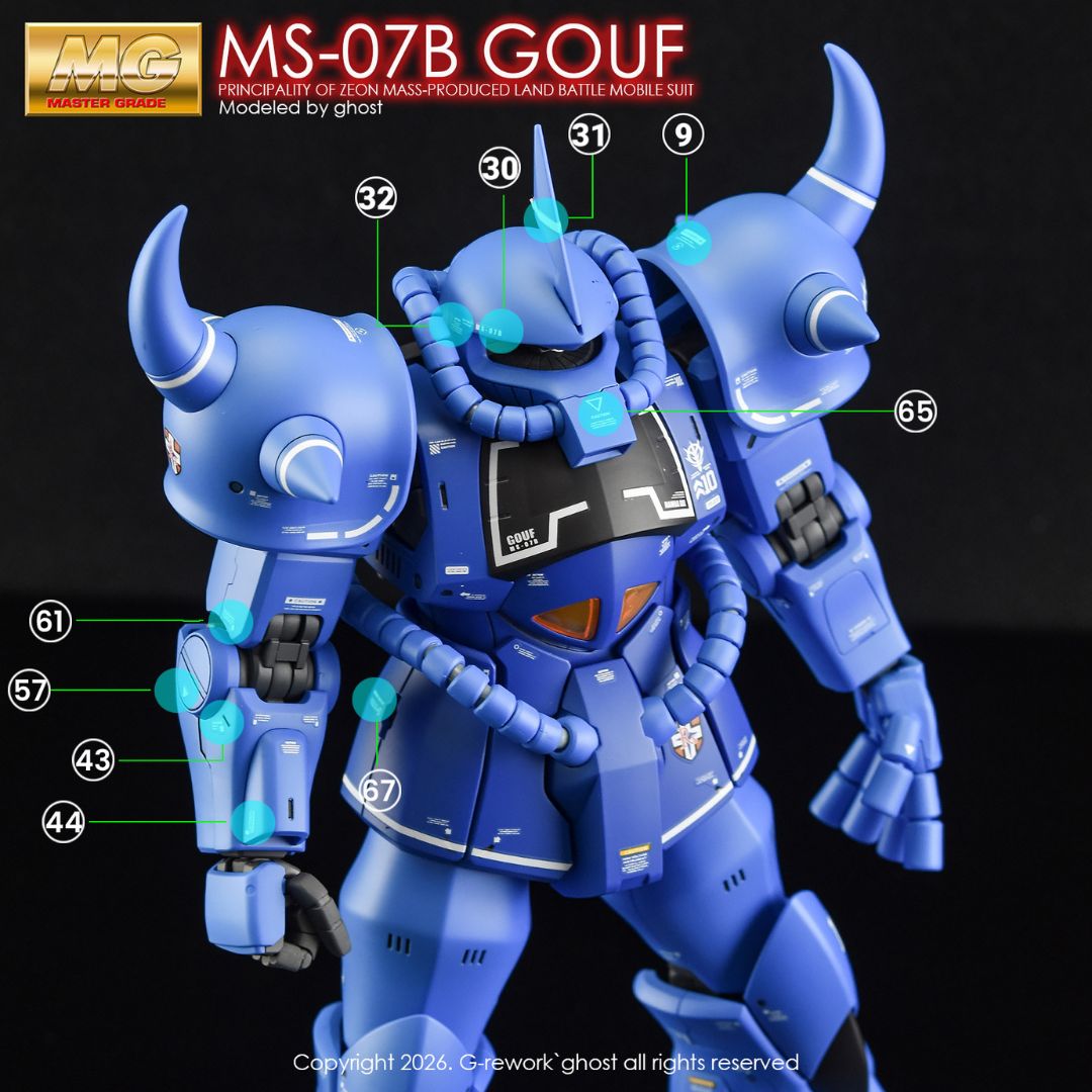 G-Rework Decal - [MG] MS-07B GOUF 2.0