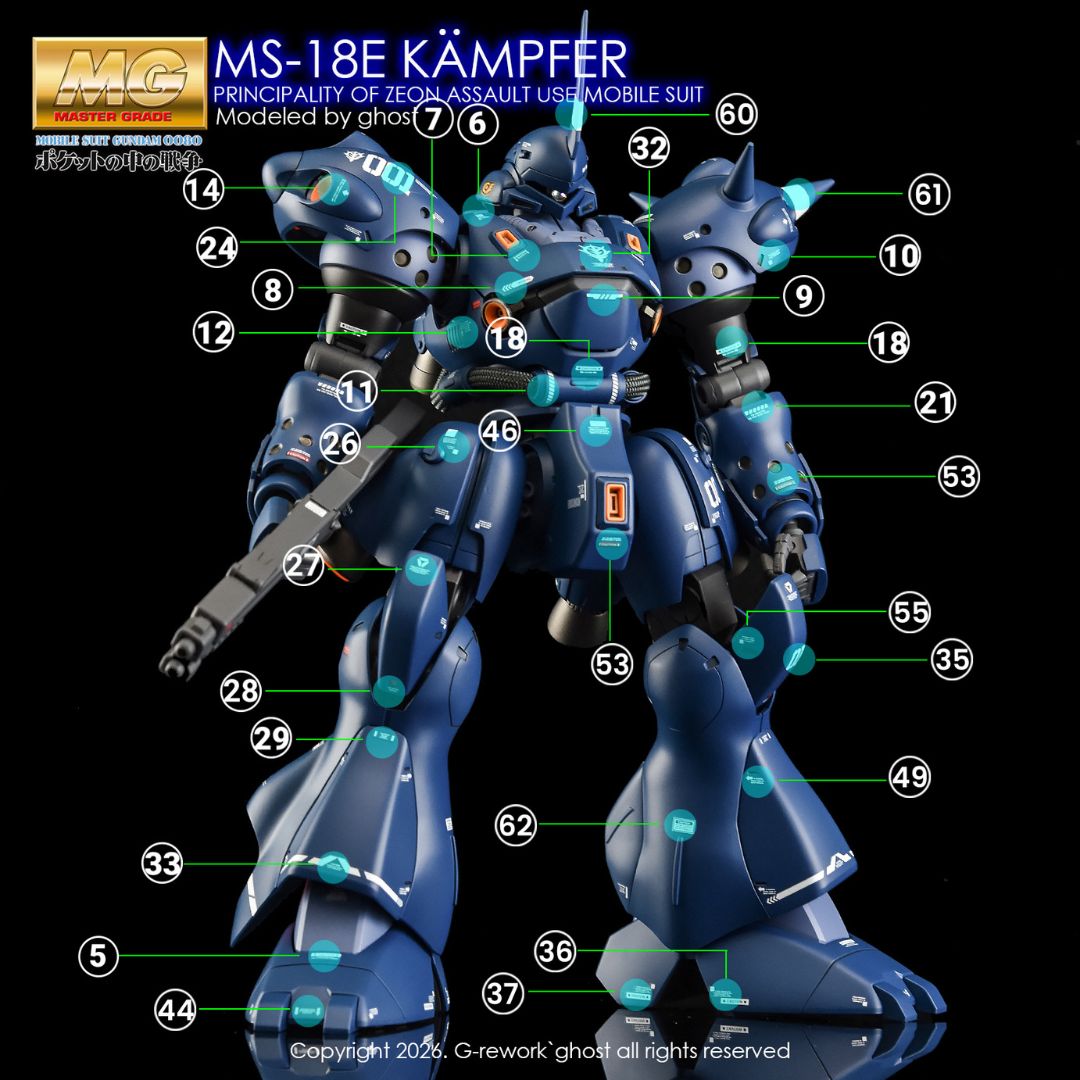G-Rework Decal - [MG] MS-18E KAMPFER