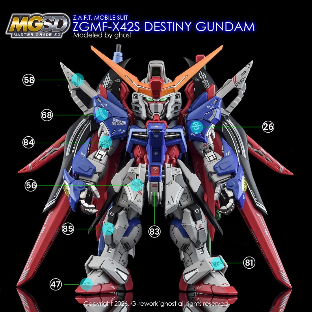 G-Rework Decal - [MGSD] ZGMF-X42S Destiny Gundam