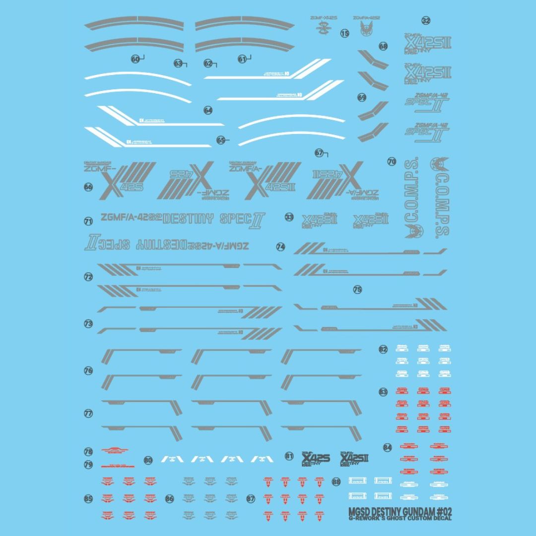 G-Rework Decal - [MGSD] ZGMF-X42S Destiny Gundam