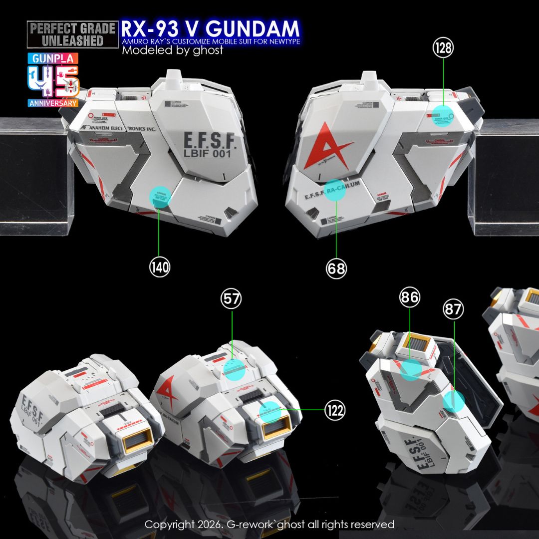 G-Rework Decal - [PG] PG UNLEASHED RX-93 V GUNDAM (Renew)