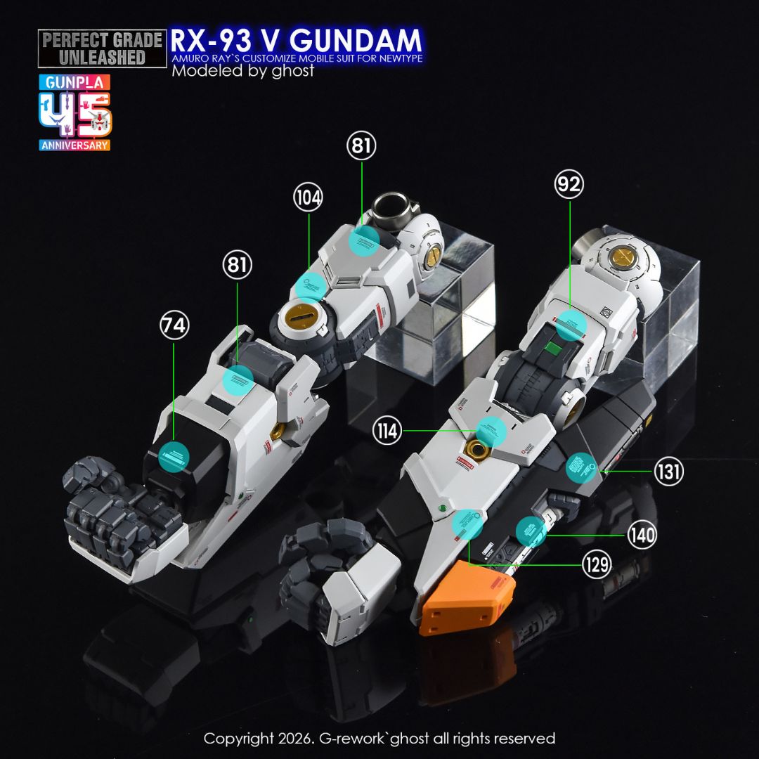 G-Rework Decal - [PG] PG UNLEASHED RX-93 V GUNDAM (Renew)