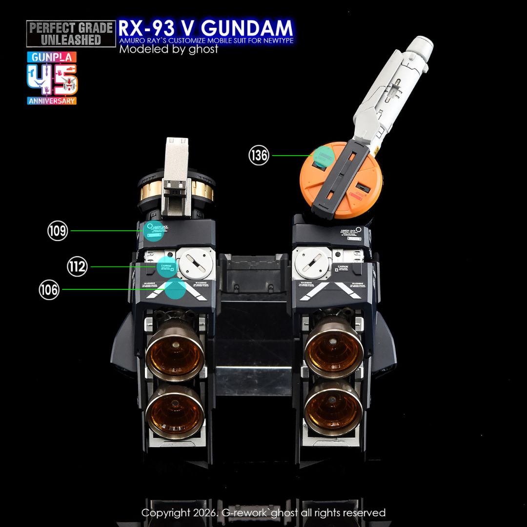 G-Rework Decal - [PG] PG UNLEASHED RX-93 V GUNDAM (Renew)