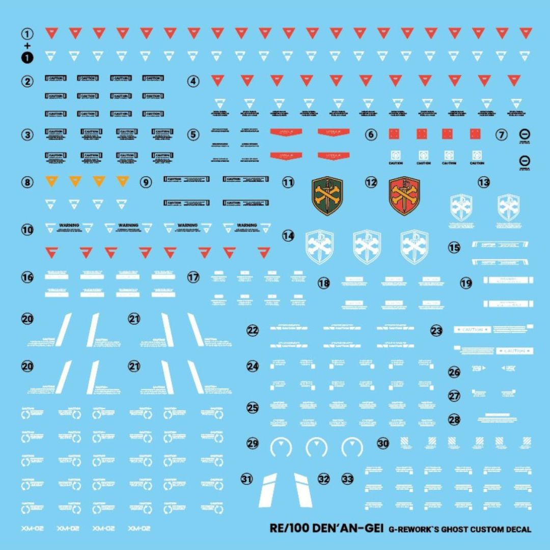 G-Rework Decal - [RE100] XM-02 PB Den'An-Gei