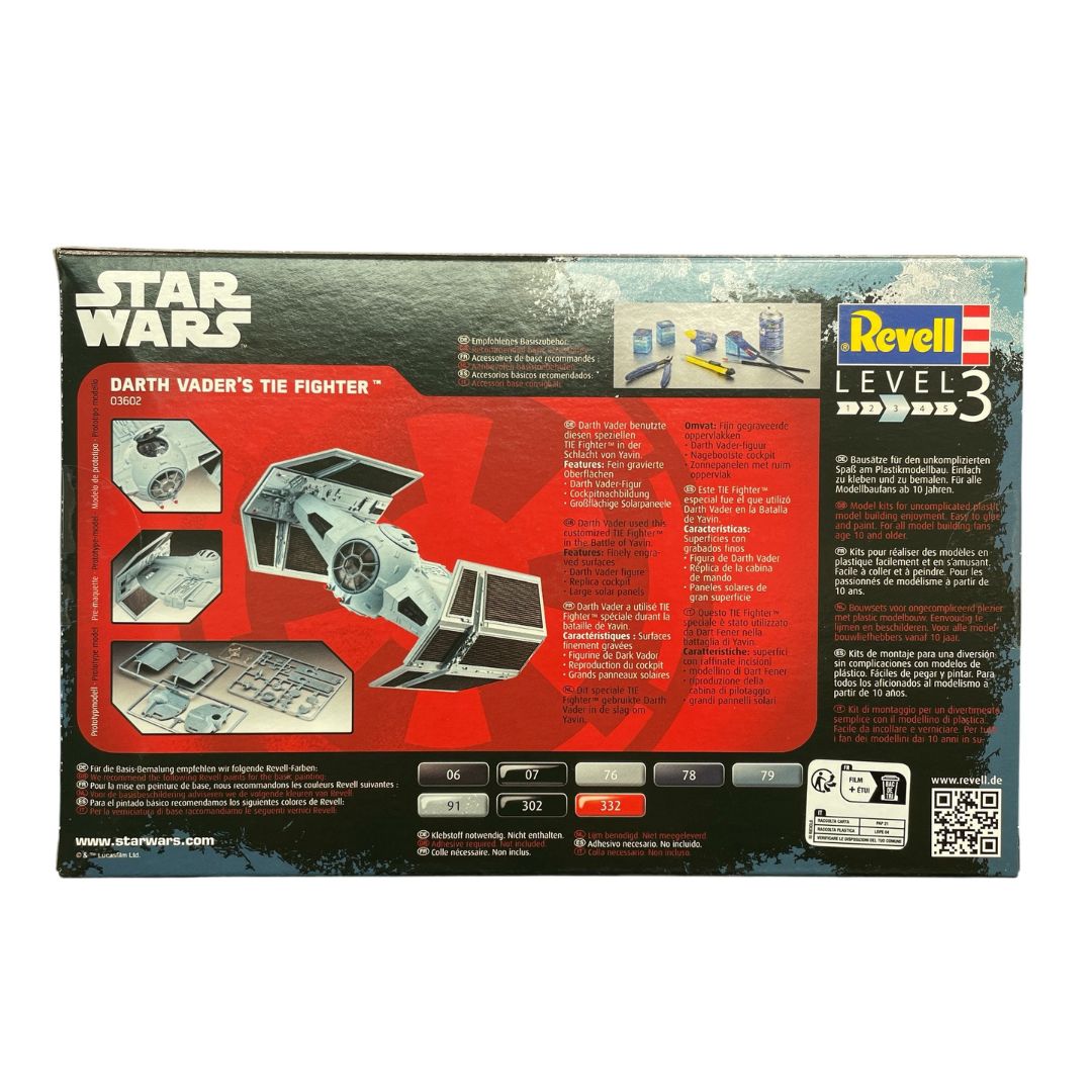 Revell Star Wars Darth Vader's TIE Fighter Scale Model Kit (03602)