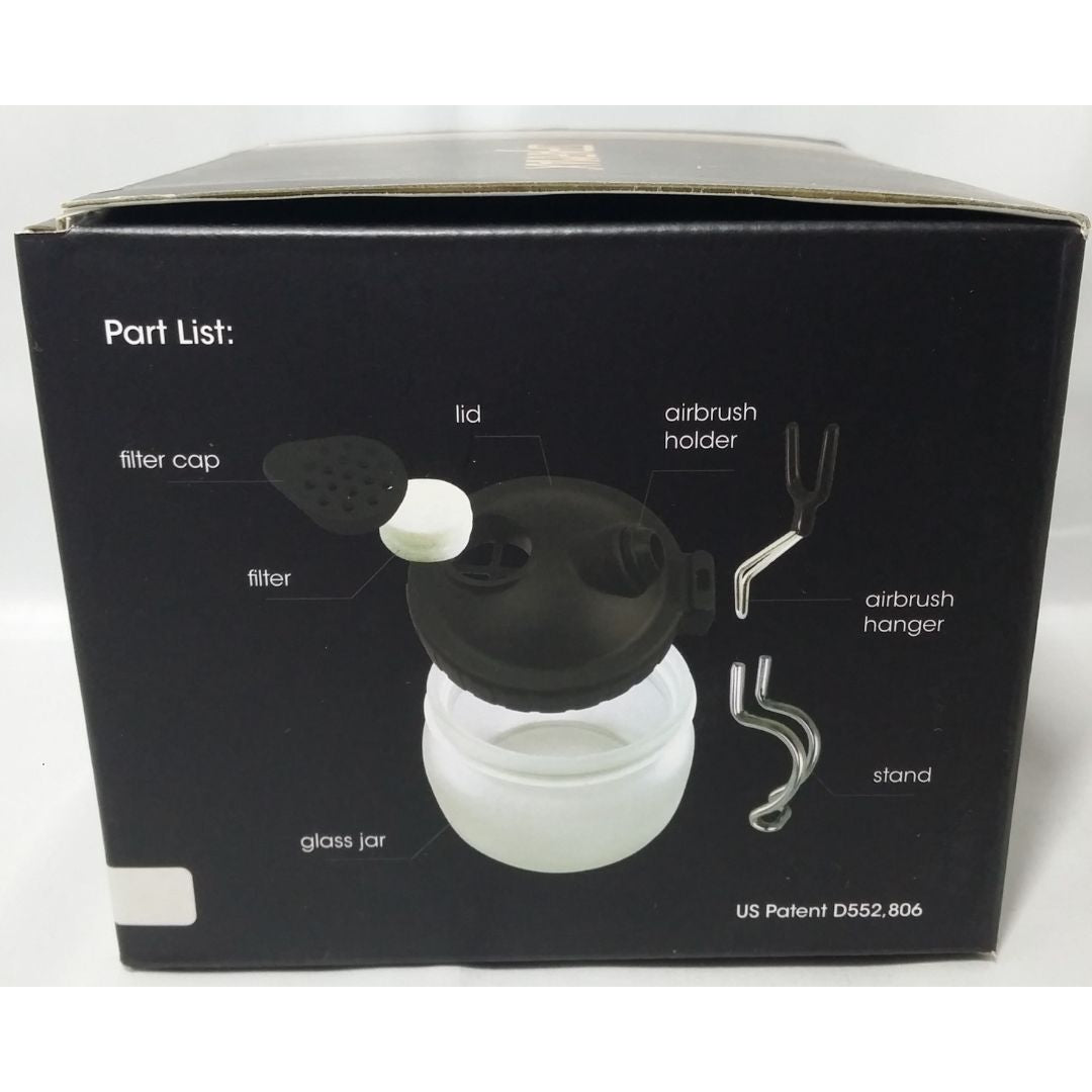 Sparmax Spray Out Cleaning Pot with Airbrush Hanger