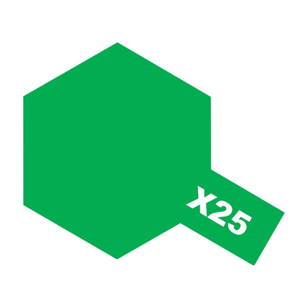 TAMIYA Acrylic Mini X-25 Clear Green 10ml #81525