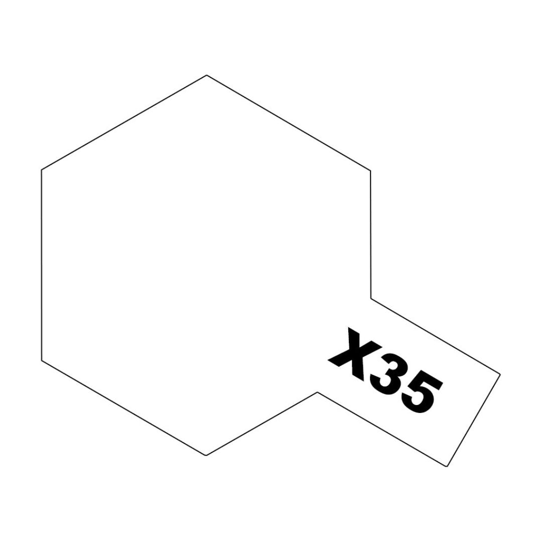 TAMIYA Acrylic Mini X-35 Semi Gloss Clear 10ml #81535