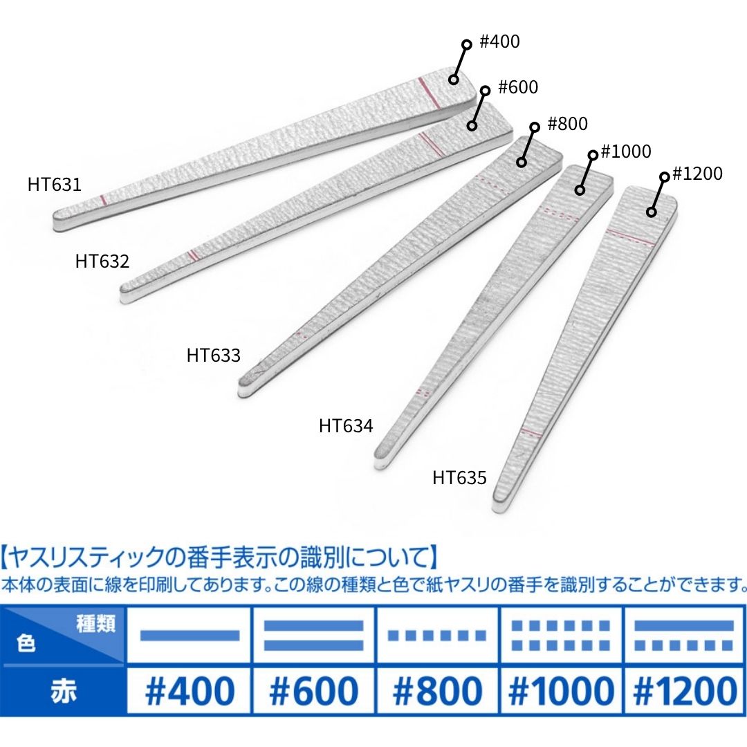 WAVE HT631 File Stick Hard Tapered 400 (10 pcs)