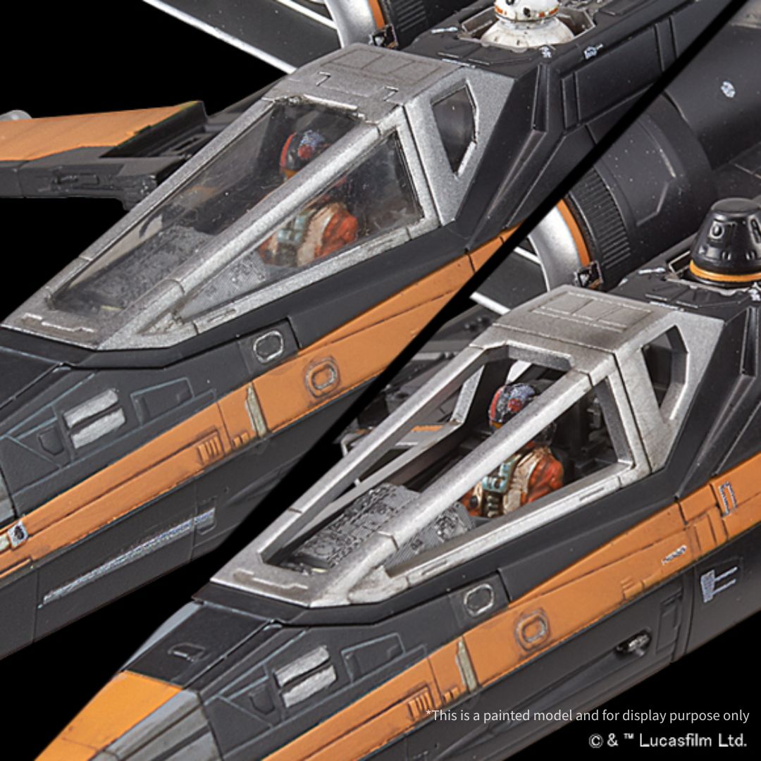Bandai Star Wars Poe's X-Wing Fighter 1/72 Scale Model Kit (01216)
