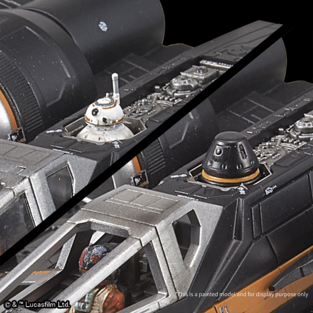 Bandai Star Wars Poe's X-Wing Fighter 1/72 Scale Model Kit (01216)