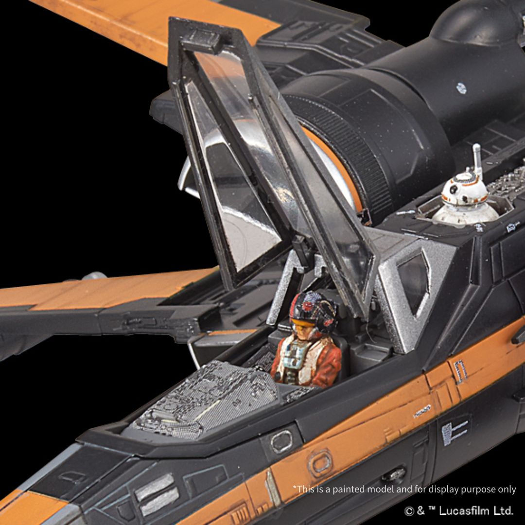 Bandai Star Wars Poe's X-Wing Fighter 1/72 Scale Model Kit (01216)