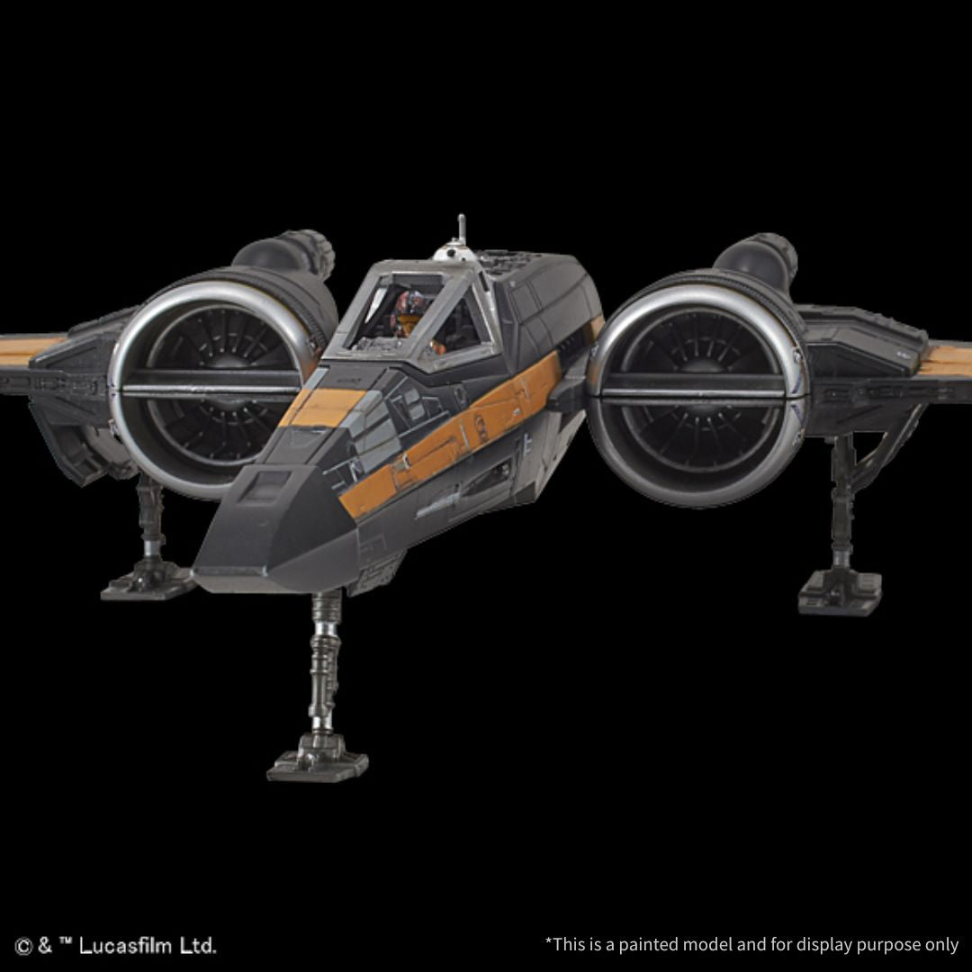 Bandai Star Wars Poe's X-Wing Fighter 1/72 Scale Model Kit (01216)